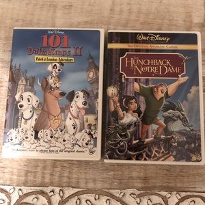 Bundle of two Disney movies 101 Dalmatians 2 and The Hunchback of Notre Dame